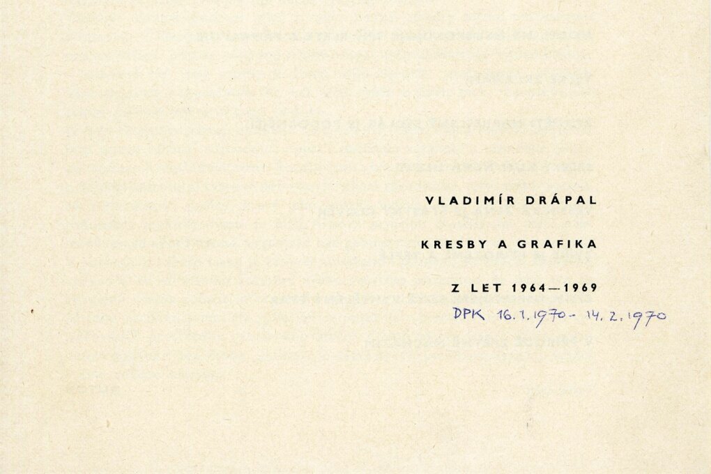 Vladimír Drápal. Kresby, grafika 1964–1969